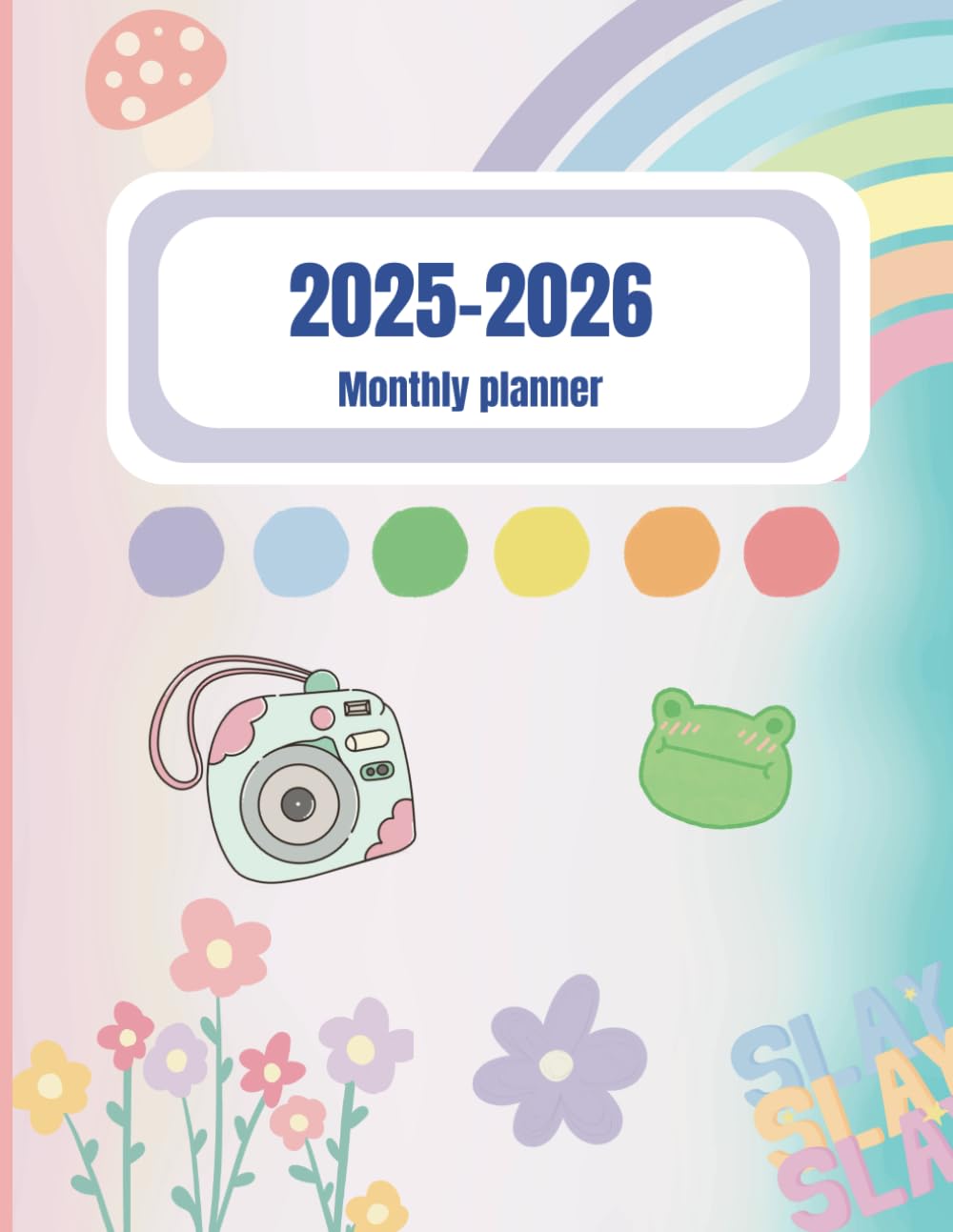 Pastel book planner 2025-2025: Monthly Calender 2025-2026, Goals and