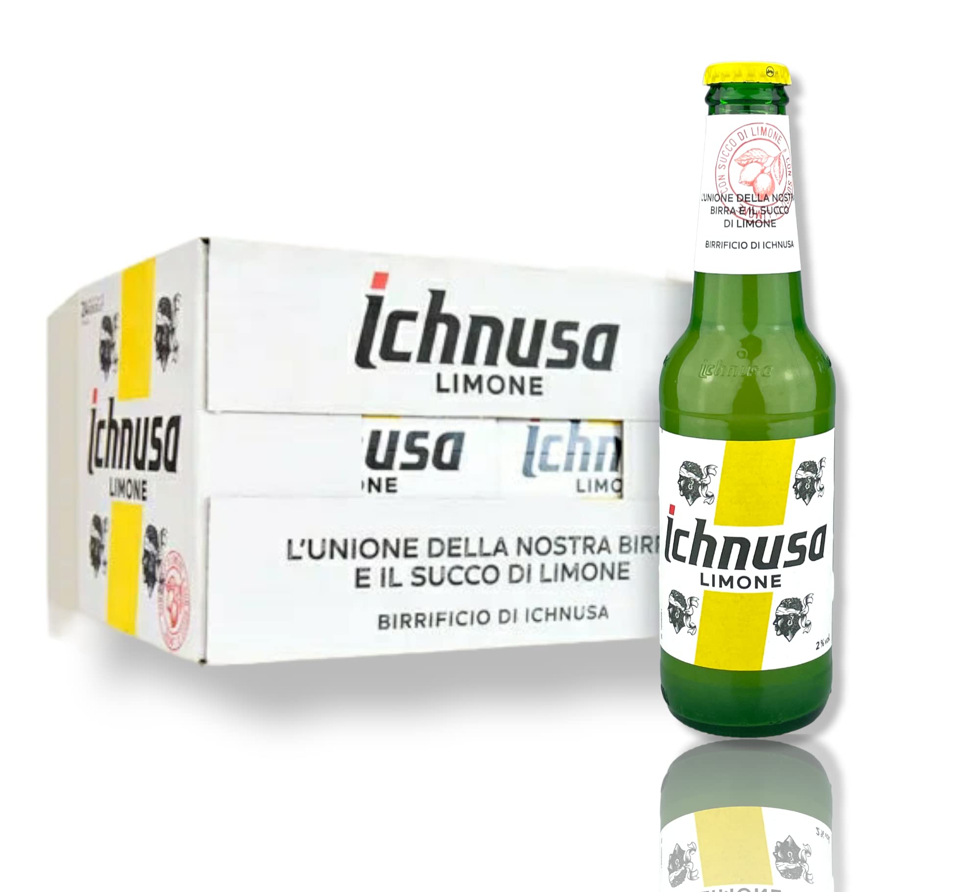Birra Ichnusa Limone Radler 0,33l 2% Alc. z Oryginalnym Bierdecklem