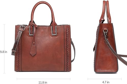 Miniatura 6 de Bolsos de cuero genuino para mujer, bolso vintage hecho a mano, bolso cruzado