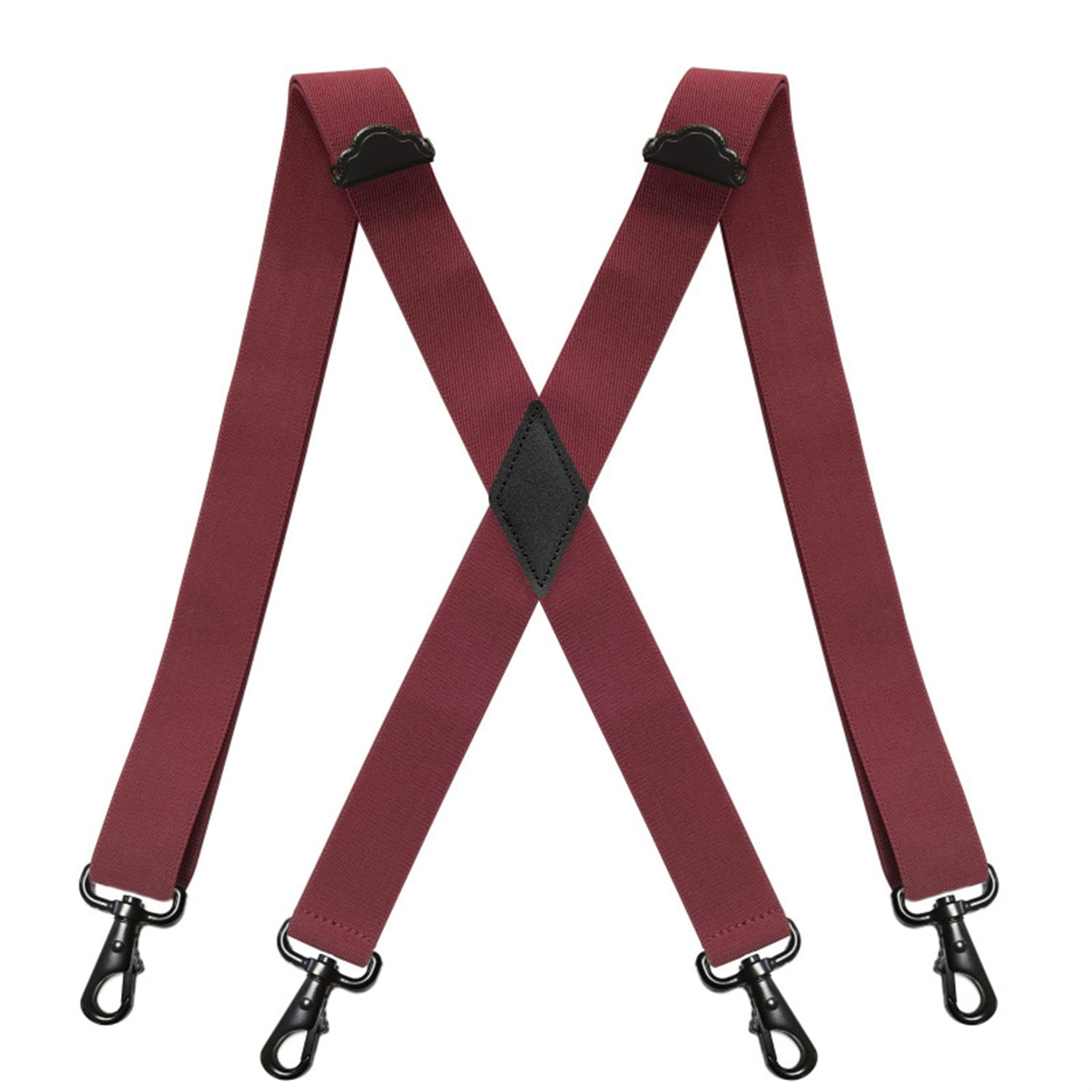 Bretelles Homme Nylon Mélangé Finition Anti Glisse Dos en X