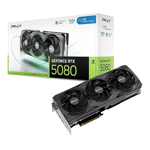 PNY NVIDIA GeForce RTX 5080 OC Graphics Card