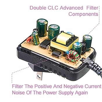 Amazon.com: Pigtone 9V DC 1A Power Supply Adapter for Guitar