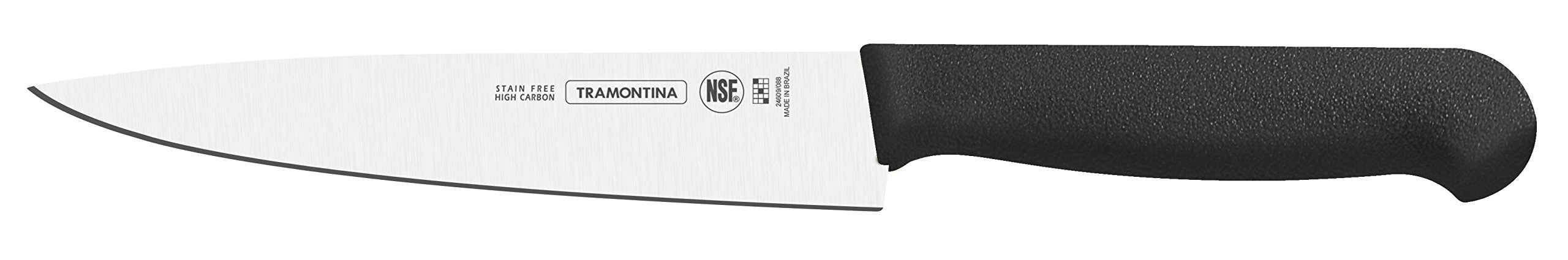 Chef Knife - NSF - Anti Microbial - Brazil (Black, 6")