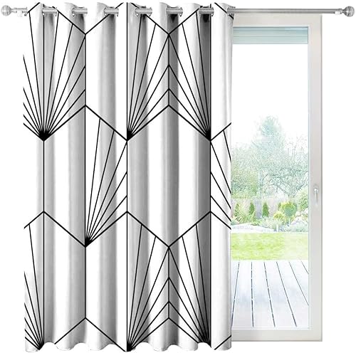 Miniatura 2 de Black Cortinas para Habitacion and White Cortinas Thick Weight1 PanelW 63 X H 63 Inches
