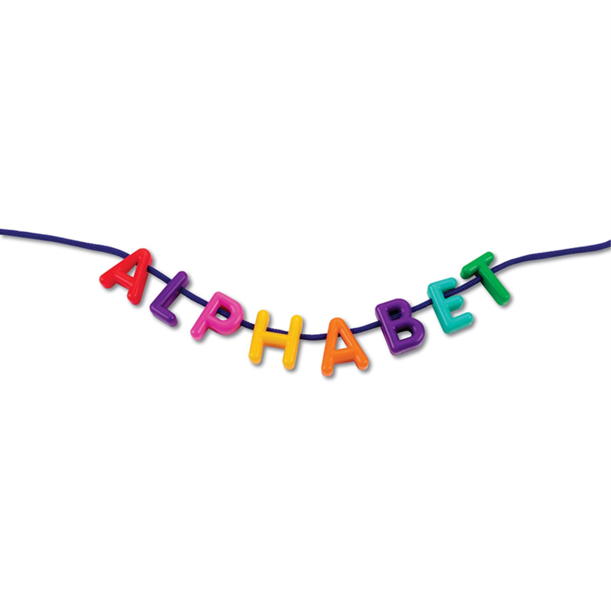 Perles Lettres majuscules Learning Resources pour mémoriser l'alphabet
