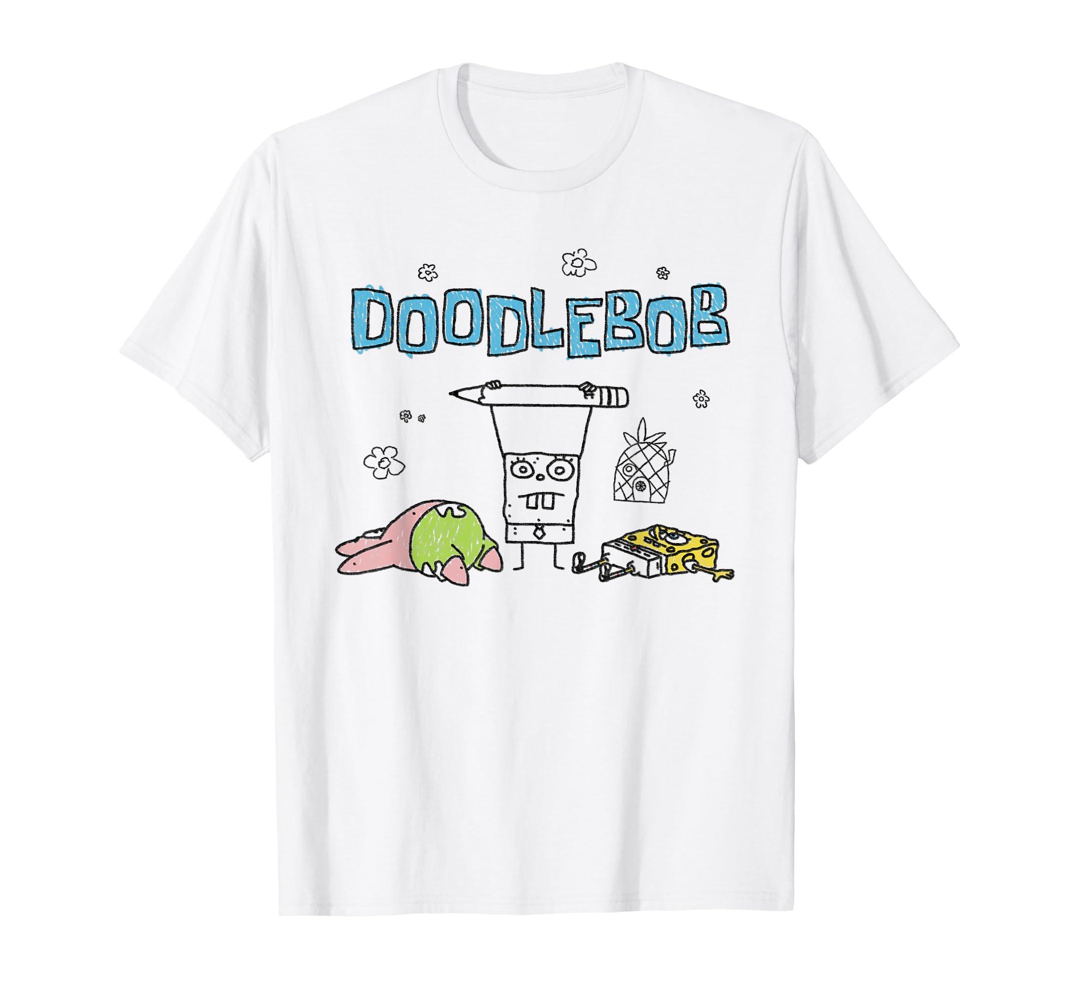 Spongebob Squarepants DoodleBob Front and Back Cartoon T-Shirt