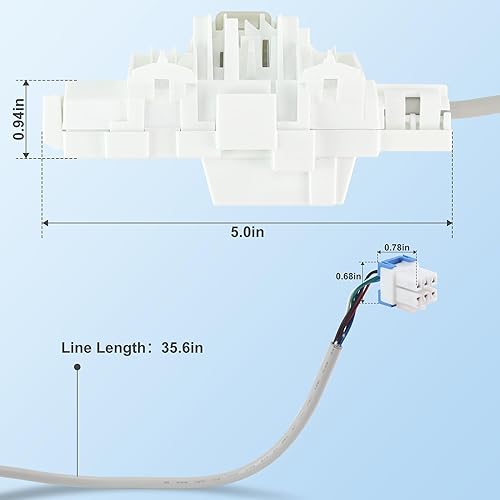 Miniatura 6 de Versión 2025 DC34-00025E DC34-00025A Interruptor de bloqueo de puerta de arandela, compatible con lavadora Sam.sung, reemplaza DC34-00025C 4546106