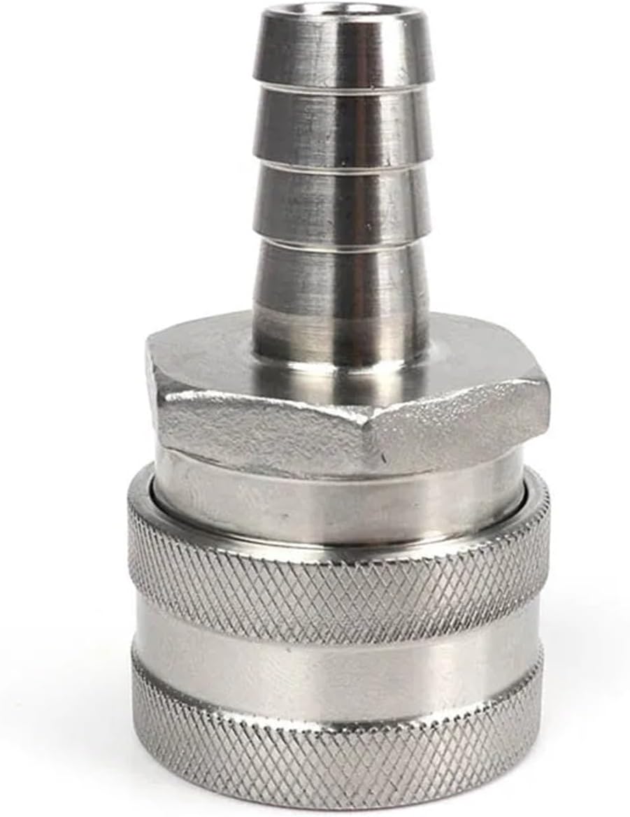 Homebrew Beer Quick Disconnect Set Ball Lock Style Fitting 1/2"Barb And 1/2"NPT Fast Connector Home Brewing joyful(Male Barb)