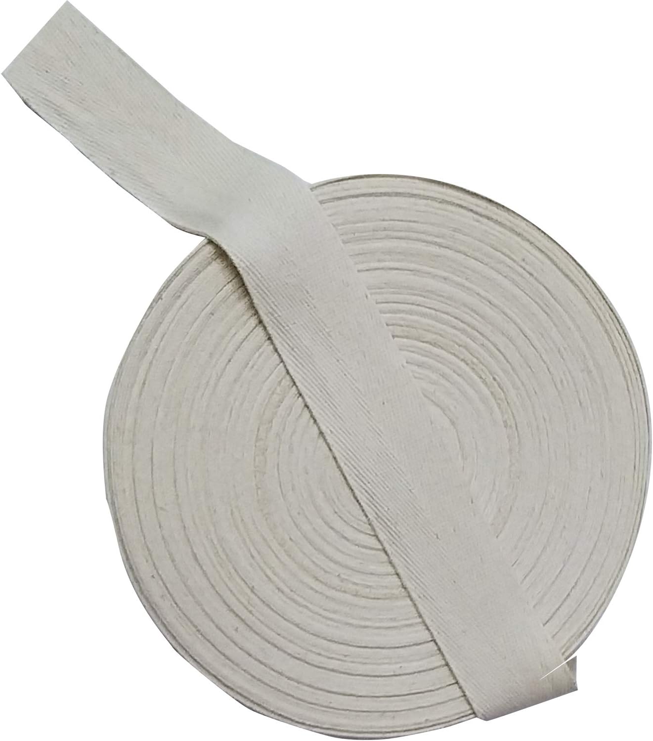 Cotton Webbing Twill Tape (Niwar Patti) 40 mm / 1.5 Inch – Bias Binding Tape for Charpai, Chair, Bag Making, Garments, Home Textiles & Shoes (50 Meter, Clear)