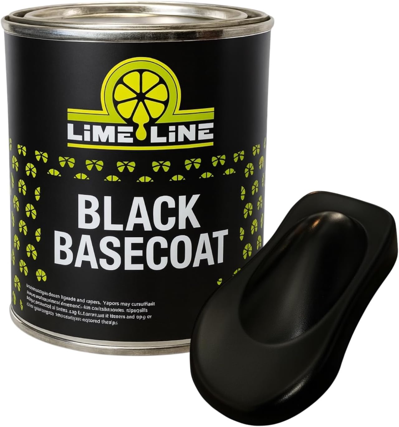 LiME LiNE Automotive Basecoats, 1k Urethane Base Coat Color (Black Basecoat Quart)