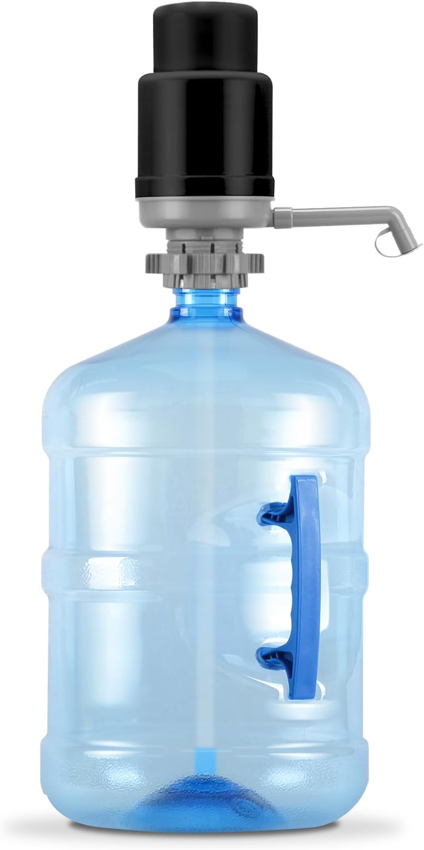 Brio Universal Water Bottle Pump | Manual Water Pump 1-5 Gallon Water Jug Dispenser for Camping Picnics and More! | 48mm & 55mm - (Multiple Color Options)