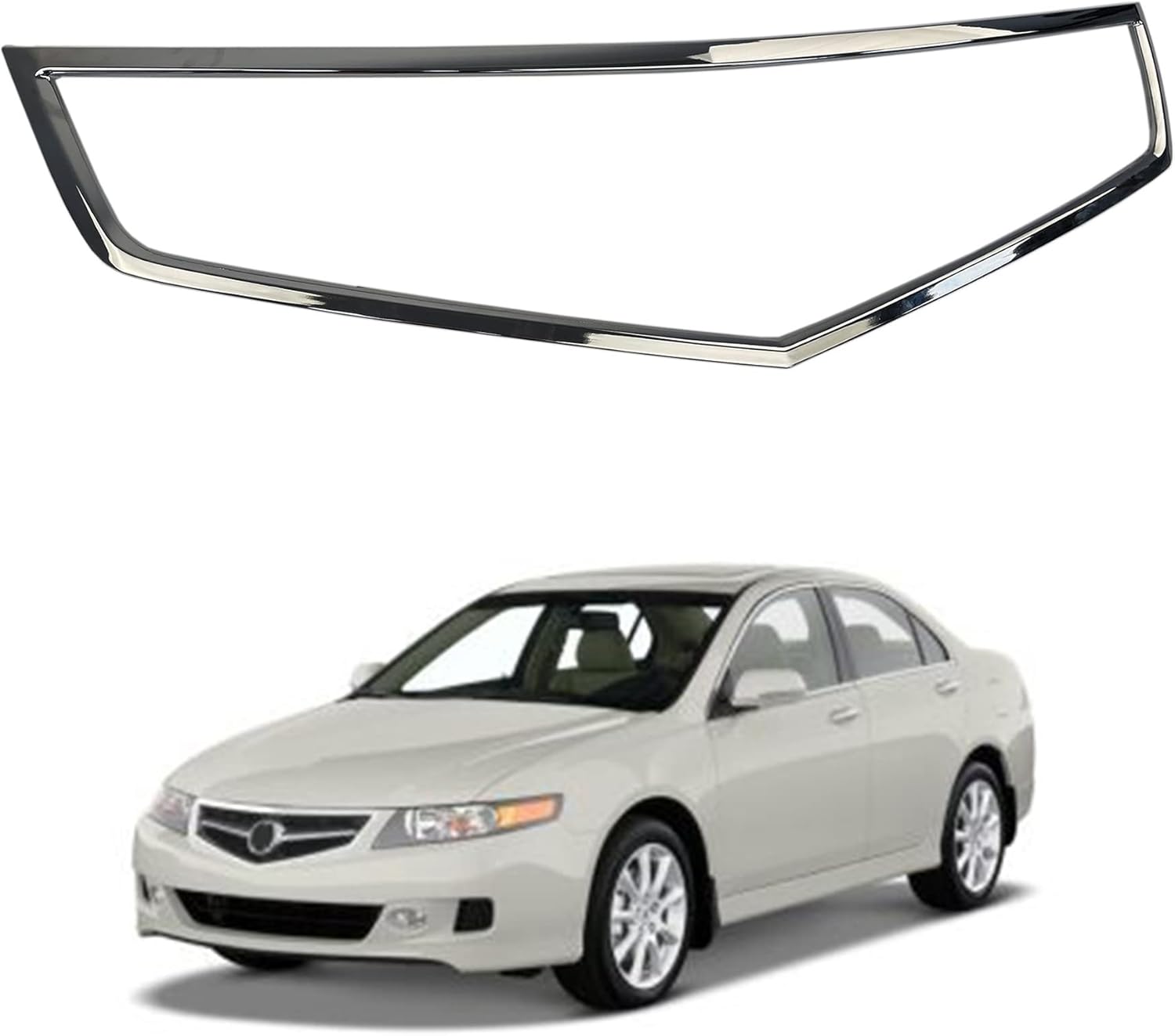 PartsFlow Grille Trim Chrome Surround For 2006 2007 2008 Acura TSX AC1210108