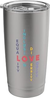 Inclusion for Equality Inclusion Diversity Equity Stainless Steel Insulated Tumbler