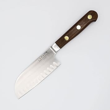Lamson 5" Santoku Knife | Premier Forged Series | Hollow Edge Walnut