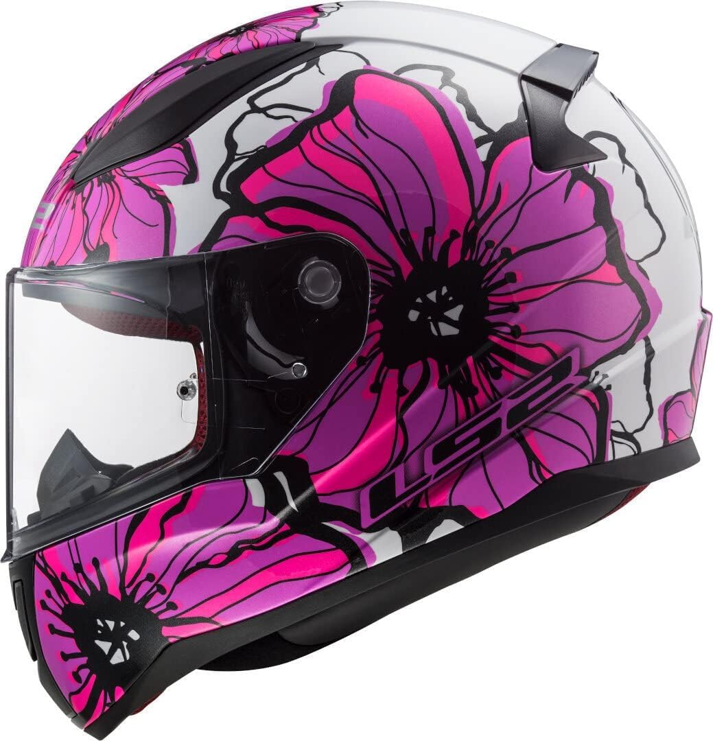 LS2, Casco Integral de Moto Rapid, Poppies, XS