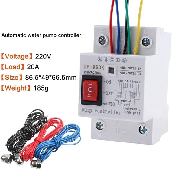 1Pcs Water Level Controller, Automatic Water Pump Controller Switch Tank Liquid Level Detection 20A 220V, Water Detectors