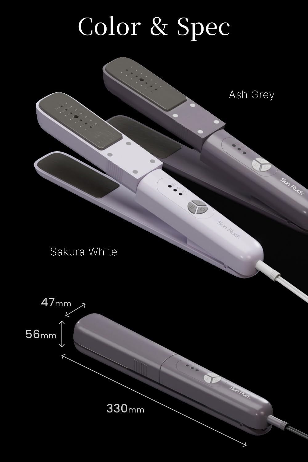 Amazon | SunRuck 衣類スチームアイロン クルリア 挟める 軽量 温度