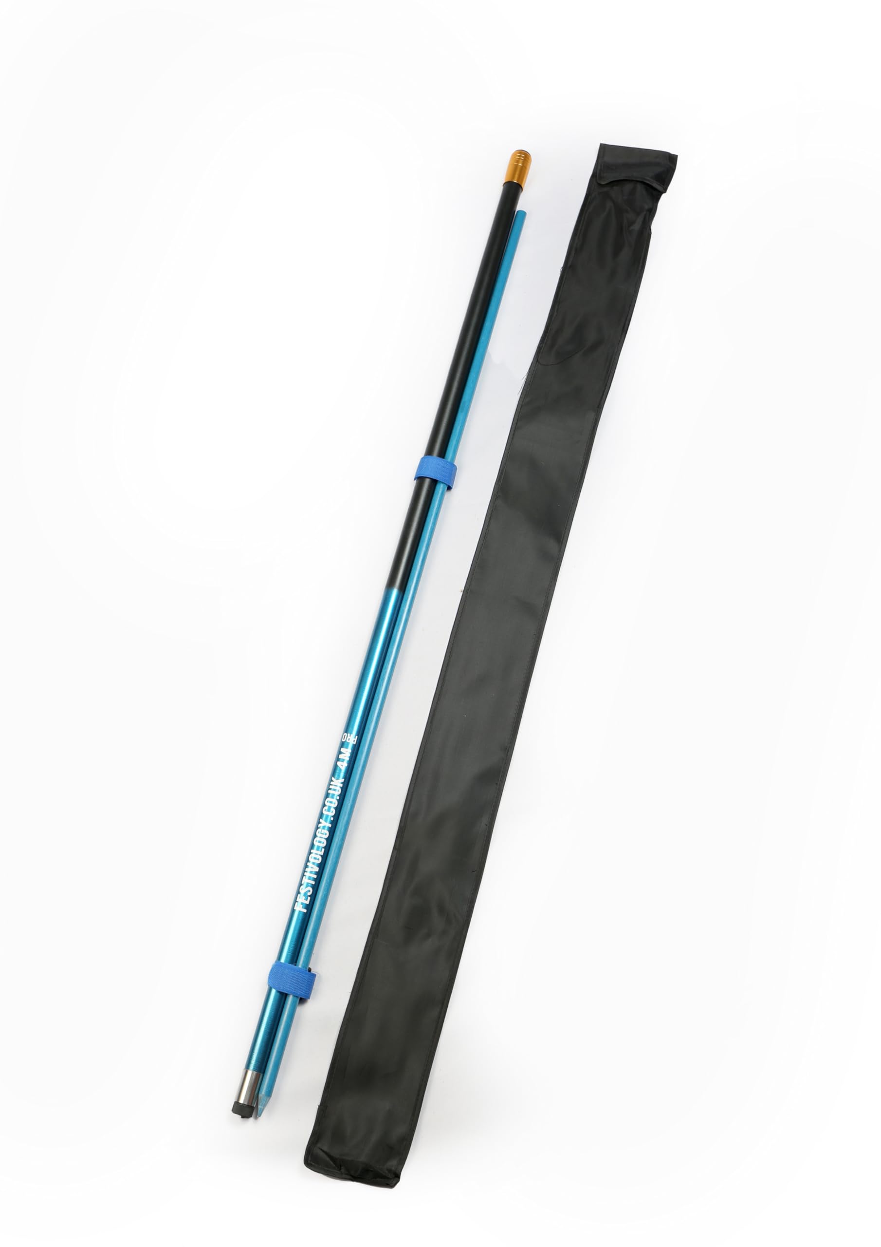 PRO Telescopic Flag Pole and Stake Bundle with Bag - Extra Strong Festival and Camping Flag Pole with Strong Ground Stake and Carry Bag (4m PRO Bundle)