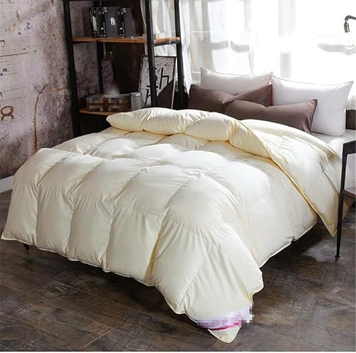 Miniatura 5 de Edredón de 95 % plumón de gansopato blanco, 100 % algodón, tamaño King Queen