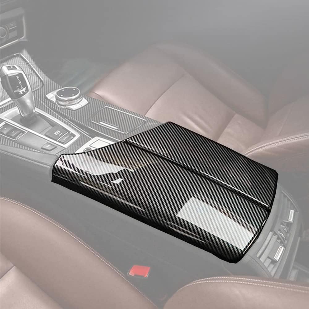 Takilma Car Armrest Box Cover for BMW F10 F11 2011-2016 Carbon Fiber Color Center Console Cover for BMW 5 Series 520i 528i 530i 535d 535i 550i 2011-2016