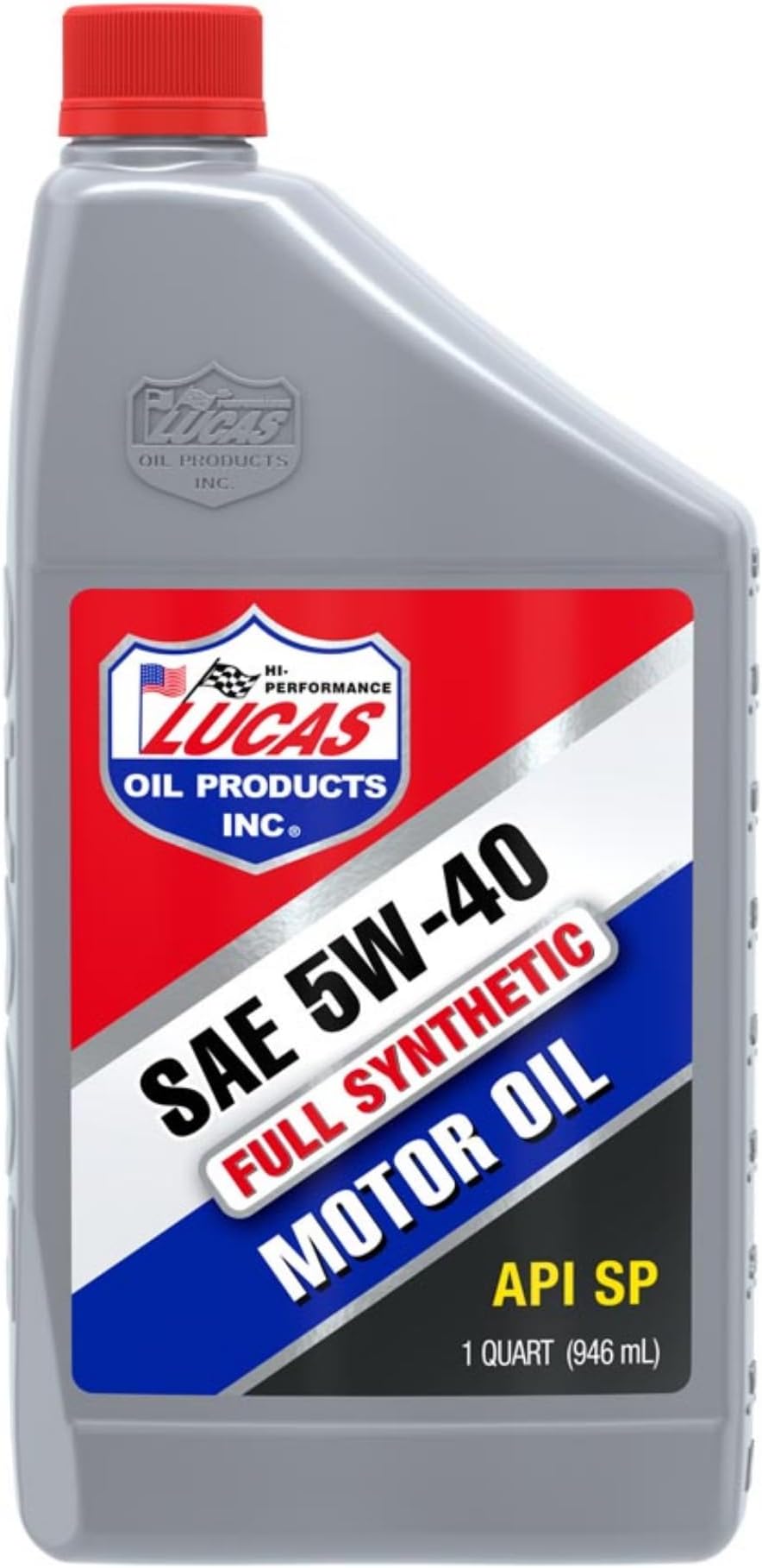 Lucas Oil 10189 SAE 5W-40 Motor Oil - 1 Quart, Pack of 6