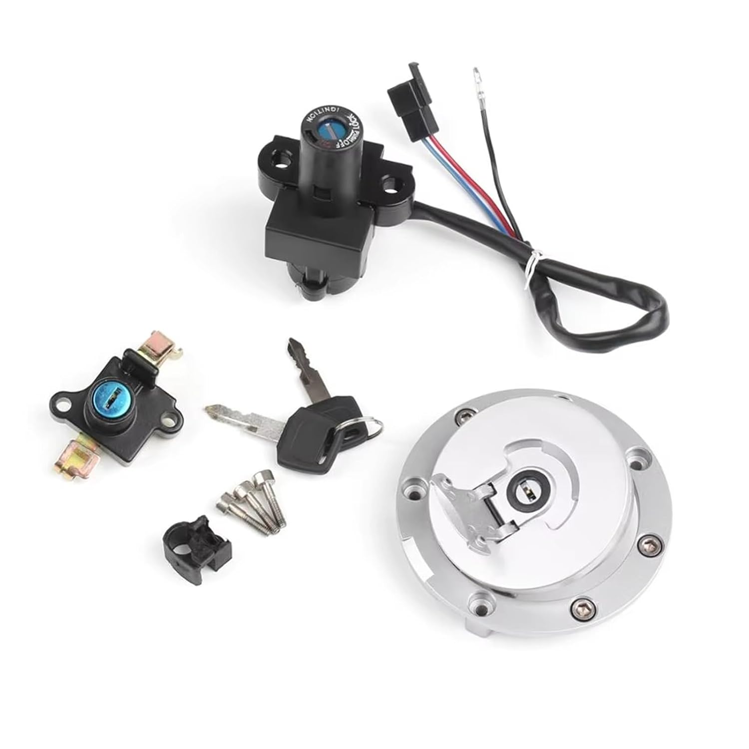 Compatible with CB1000F 1993 1994 1995 1996 1997 Ignition Switch Gas Petrol Tank Cap Key Lock Set Ignition Key Switch