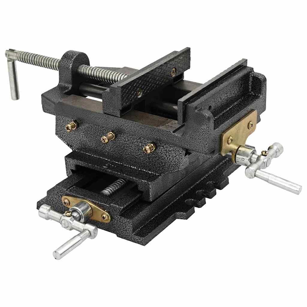 vidaXL Morsa Manuale Slitta Trasversale per Trapano a Colonna 150 mm