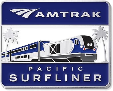 Amtrak Pacific Surfliner Route Collector Edition Cloisonne Lapel Hat Pin Blue