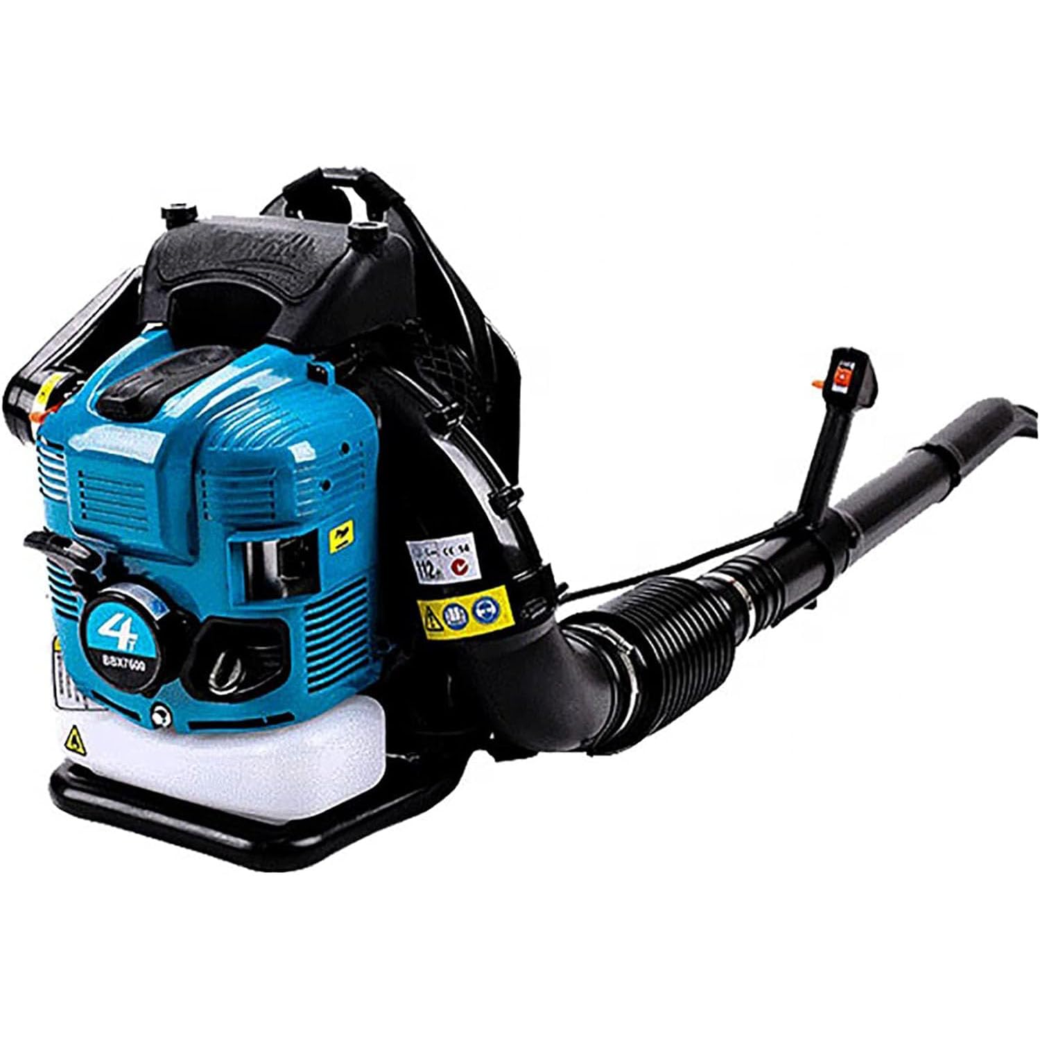 COYEUX Práctico soplador de Gasolina de 4 Tiempos, sopladores de Hojas de Alta Potencia de Mochila de 75,6 CC, 7000 R/min, para eliminación de Polvo, Aspirador de Nieve para jardín