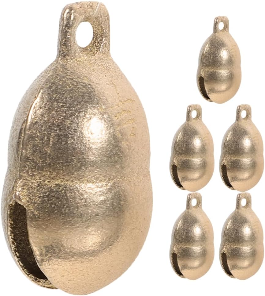 STOBOK 6pcs Pet Collar Bells Multi-functional Dog Cat Hanging Bells for Festive Decor Chic Design for Pet Collars and Crafts