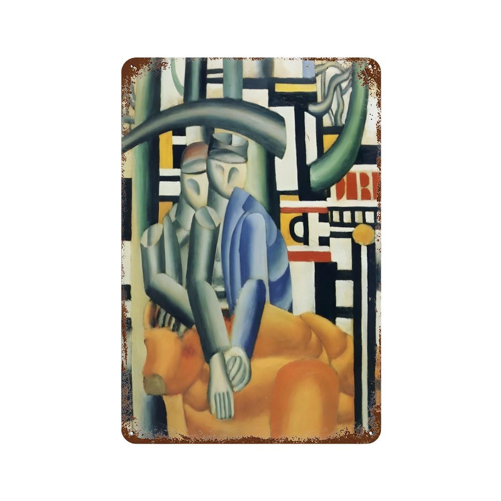 xiaoxiaoshen French Painter Fernand Leger (6) Wall Decor Art Metal Tin Poster Modern Home Decor Art Home Bar Shop Decorations Vintage Sign 30x20cm