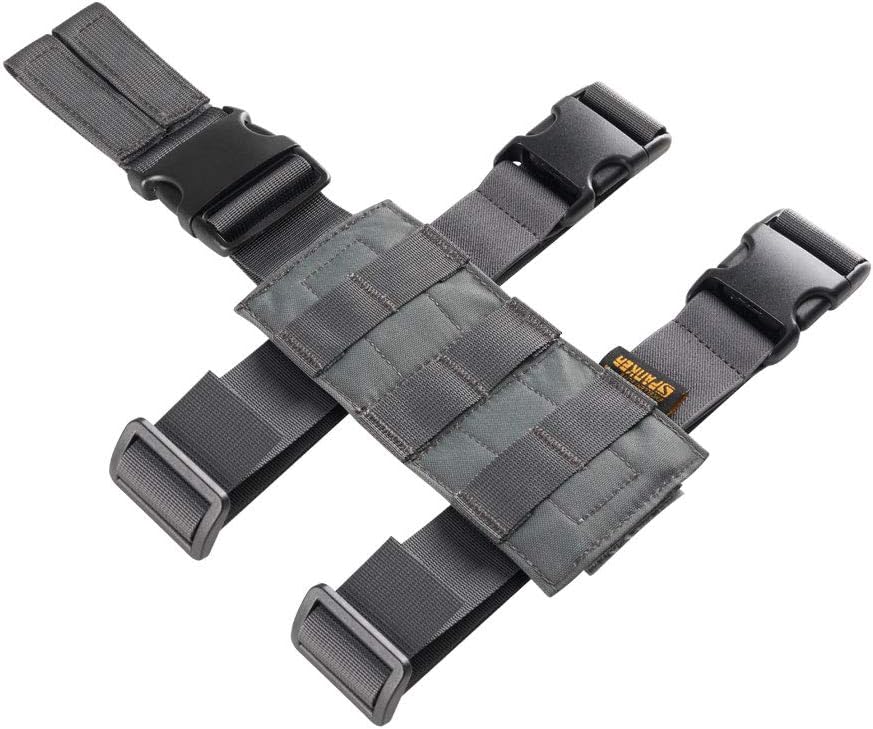EXCELLENT ELITE SPANKER Tactical Drop Leg Holster Molle Leg Platform Left or Right Nylon(Grey) - Image 3