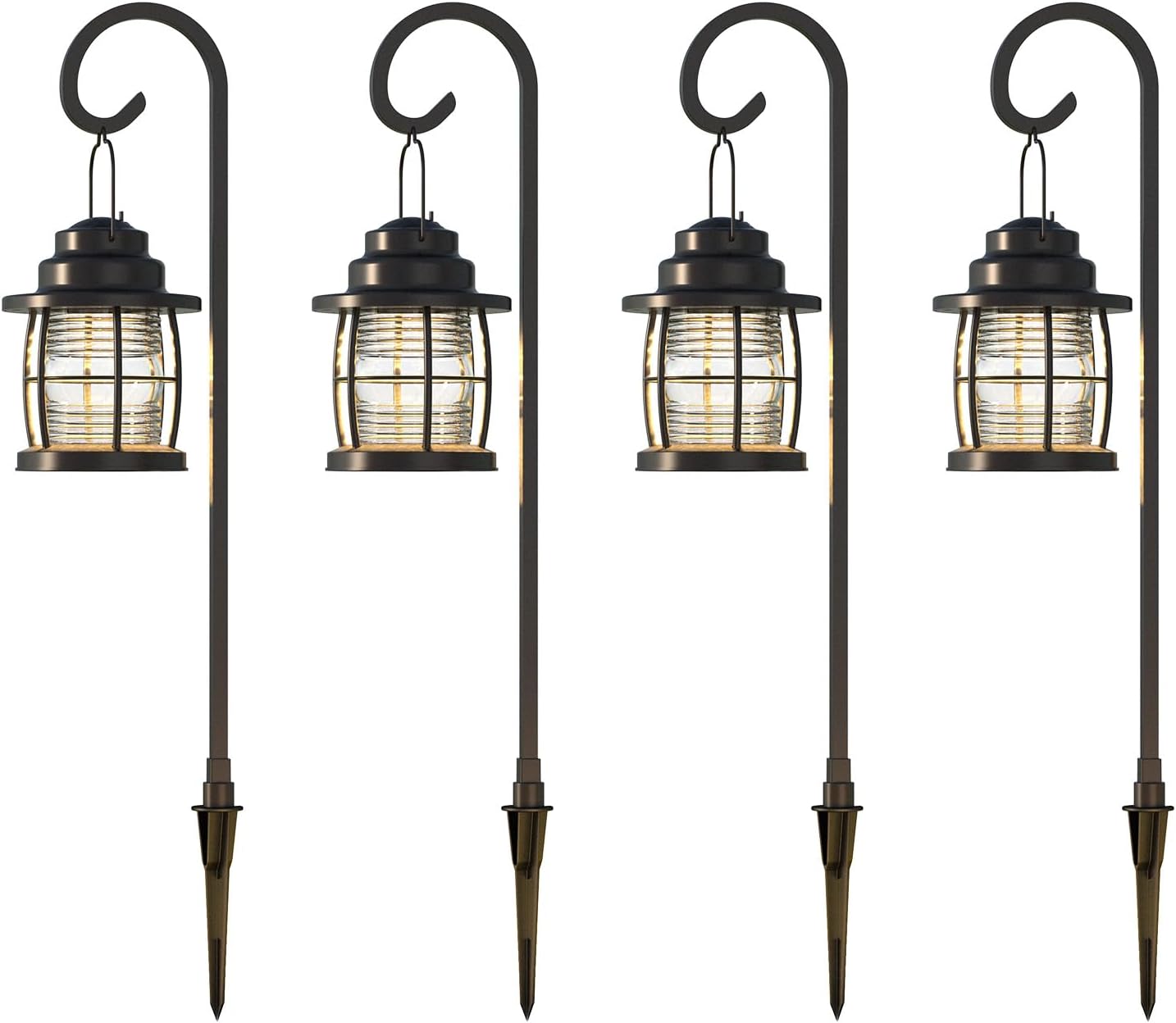 Low Voltage Pathway Lights 2PK Landscape Lighting Path Light 2900K Warm White 1.1W 32 Lumens Outdoor Lights Aluminum Housing Floodlight with Connector for Garden Yard