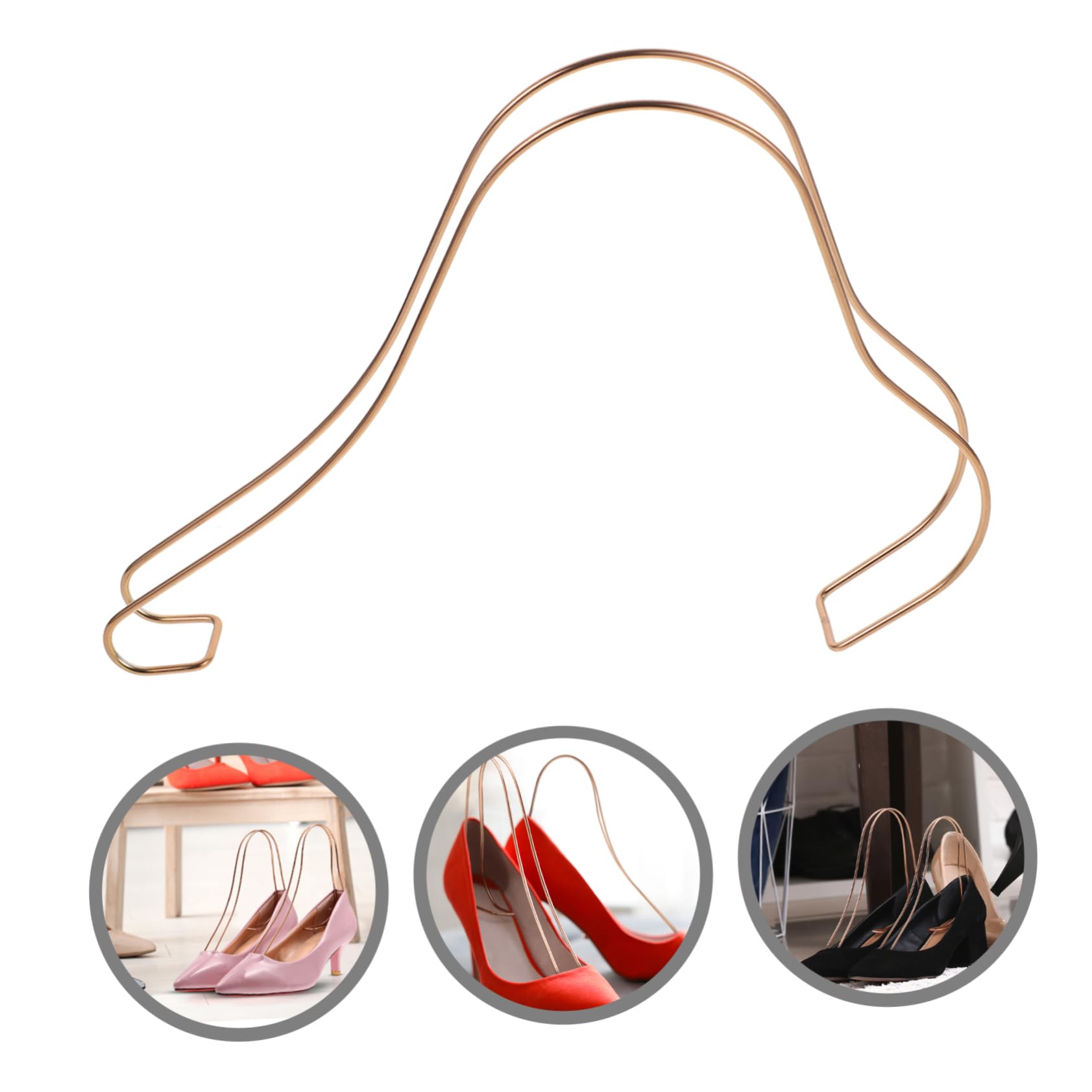 VALICLUD Edelstahl Schuhformhalter 2 Stück Schuhstützen für Sandalen und Hochhackige Schuhe Schuhaufsteller für Schuhpräsentation im Einzelhandel und Schuhregale Verformt Schuhe