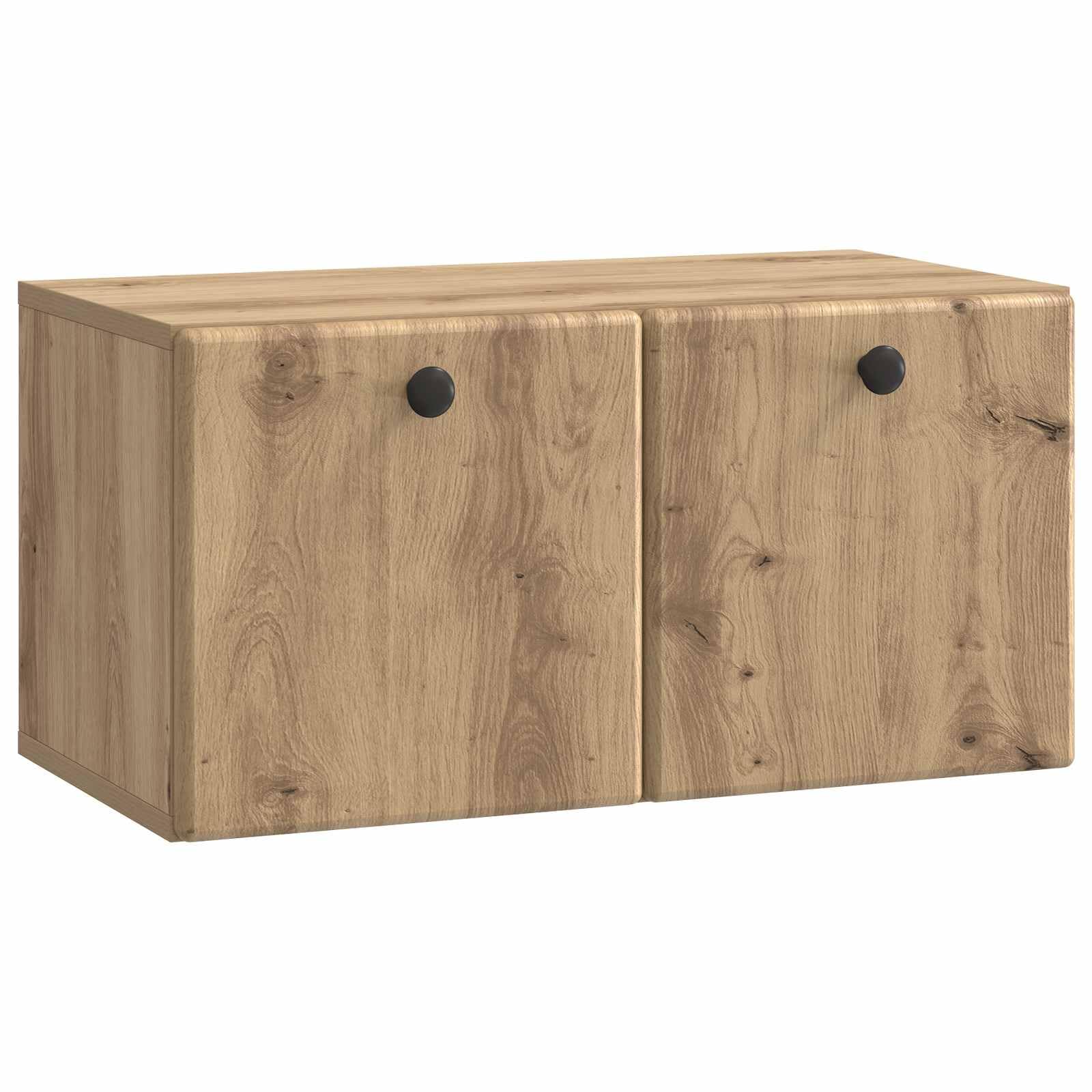 Drewnopochodna wisząca na telewizor minimalistyczny Brązowy 59 5 x 31 cm