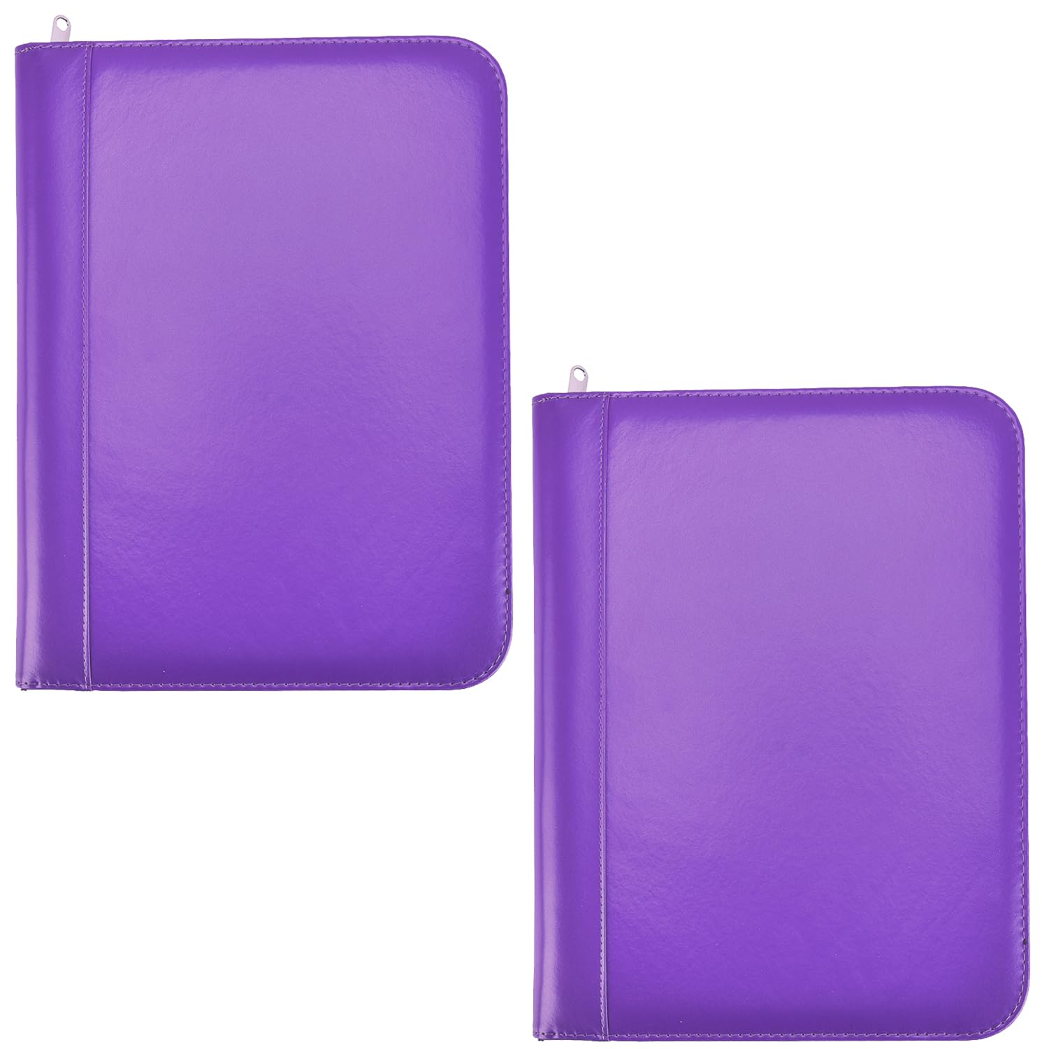 Arpan Deluxe A4 Size Zipped Conference Folder Professional Executive Portfolio Folder with Calculator, Notepad and Pen Holder (2, Purple)