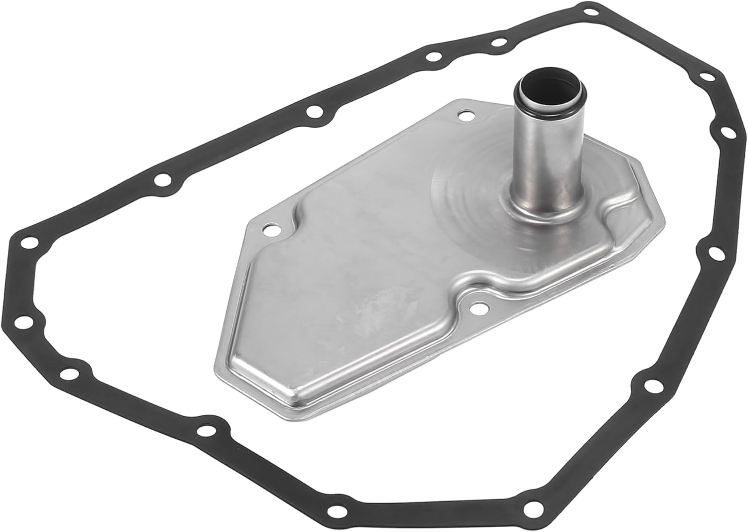 X AUTOHAUX 31726-6A00A 31728-3JX0A 31728-3JX0B 31728-3JX0C Car Transmission Filter Oil Pan Gasket Set for Nissan Sentra 2013-2018