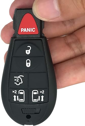 Miniatura 3 de J-ACCES - Funda para llave de automóvil para Chrysler Town y Country Dodge Durango Grand Caravan (1)