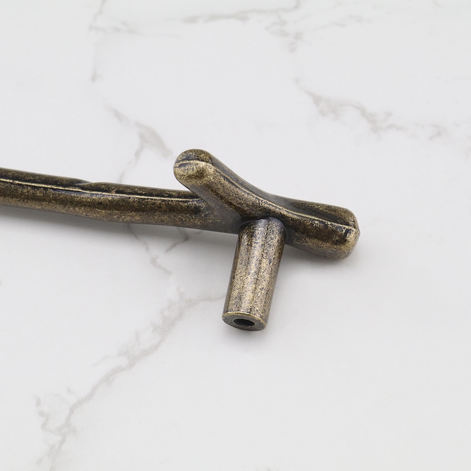 Lot De 10 Poignées De Porte En Alliage De Zinc, Style Branche Doree Ideales Pour Placard Armoire Tiroir Ou Porte De Meuble 98820936