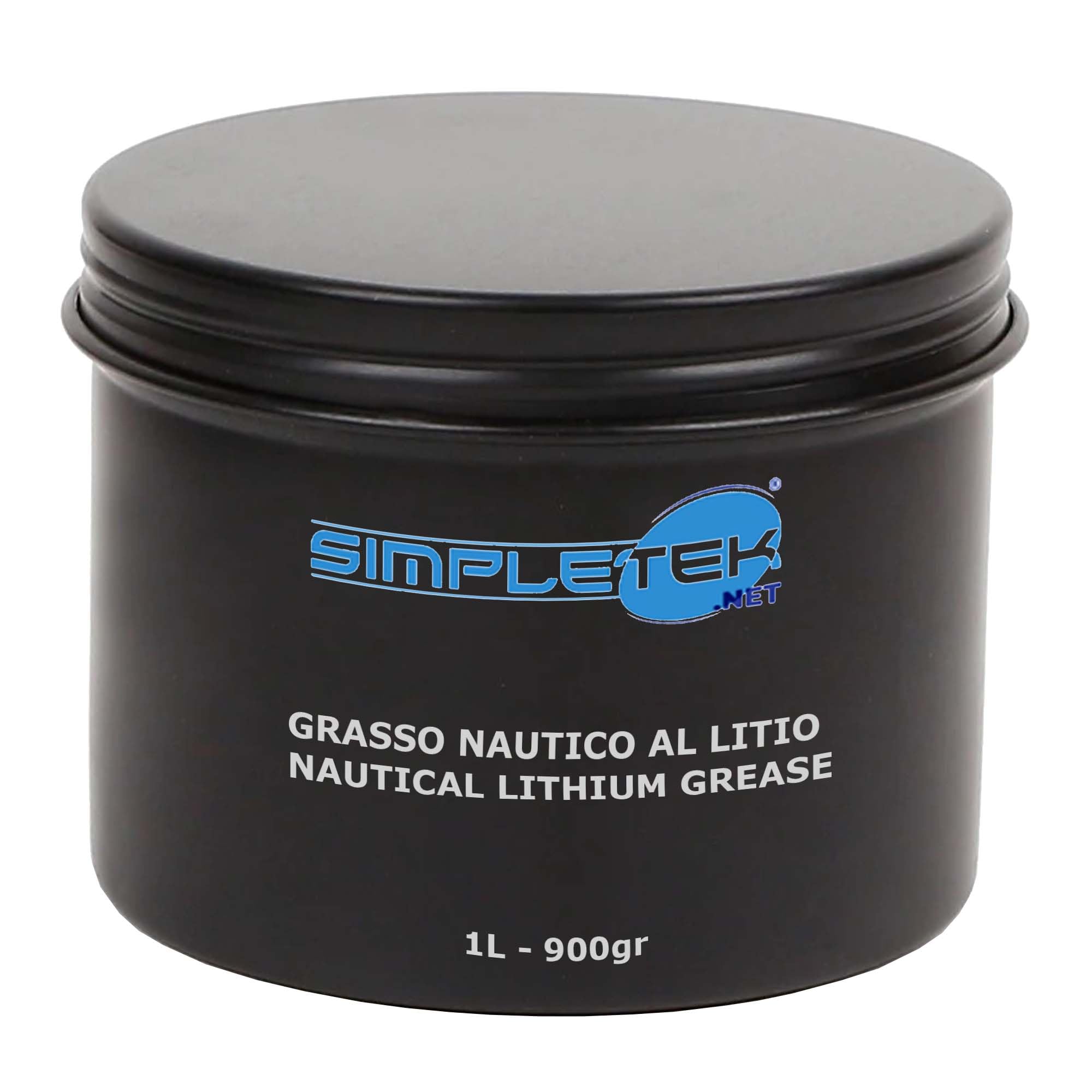 SIMPLETEK - Barattolo da 1 L (900 g) di grasso marino al litio con ossidi di titanio per lubrificazione e protezione professionale delle imbarcazioni