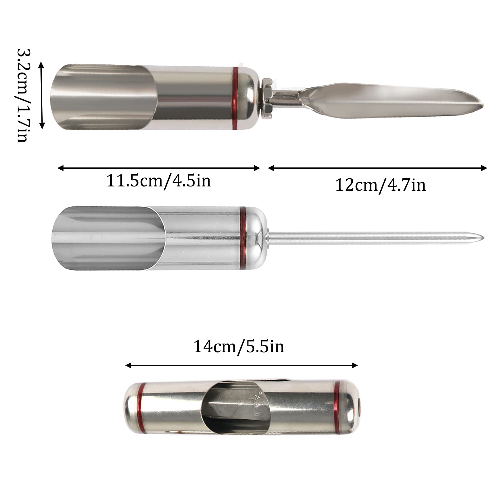 Portacanna Acciaio Inox 2 Pezzi Supporto Terra Canne Pesca Portacanna Pesca Acciaio Inossidabile Staffe Portacanne Pesca Porta Canna Pesca Pieghevole per Pesca Riva Al Fiume Pesca Spiaggia Pesca Mare