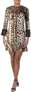 Women's One Size Animal Print Lace Dress - Buy now