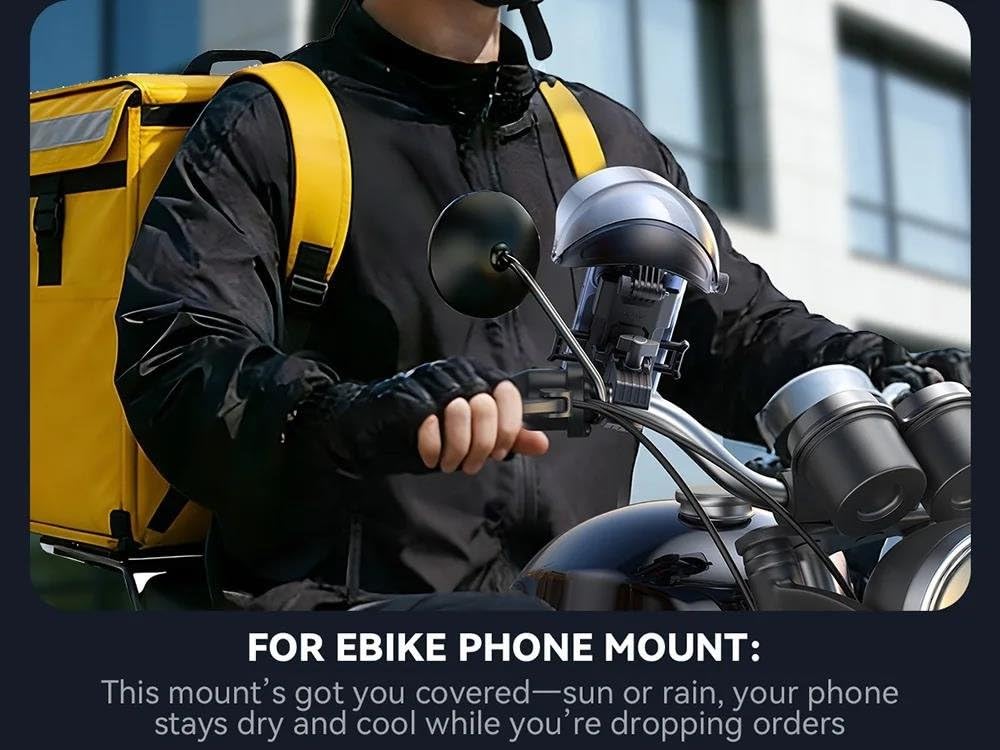 Support Téléphone Vélo Moto Imperméable Cadre Avant Universel Smartphone