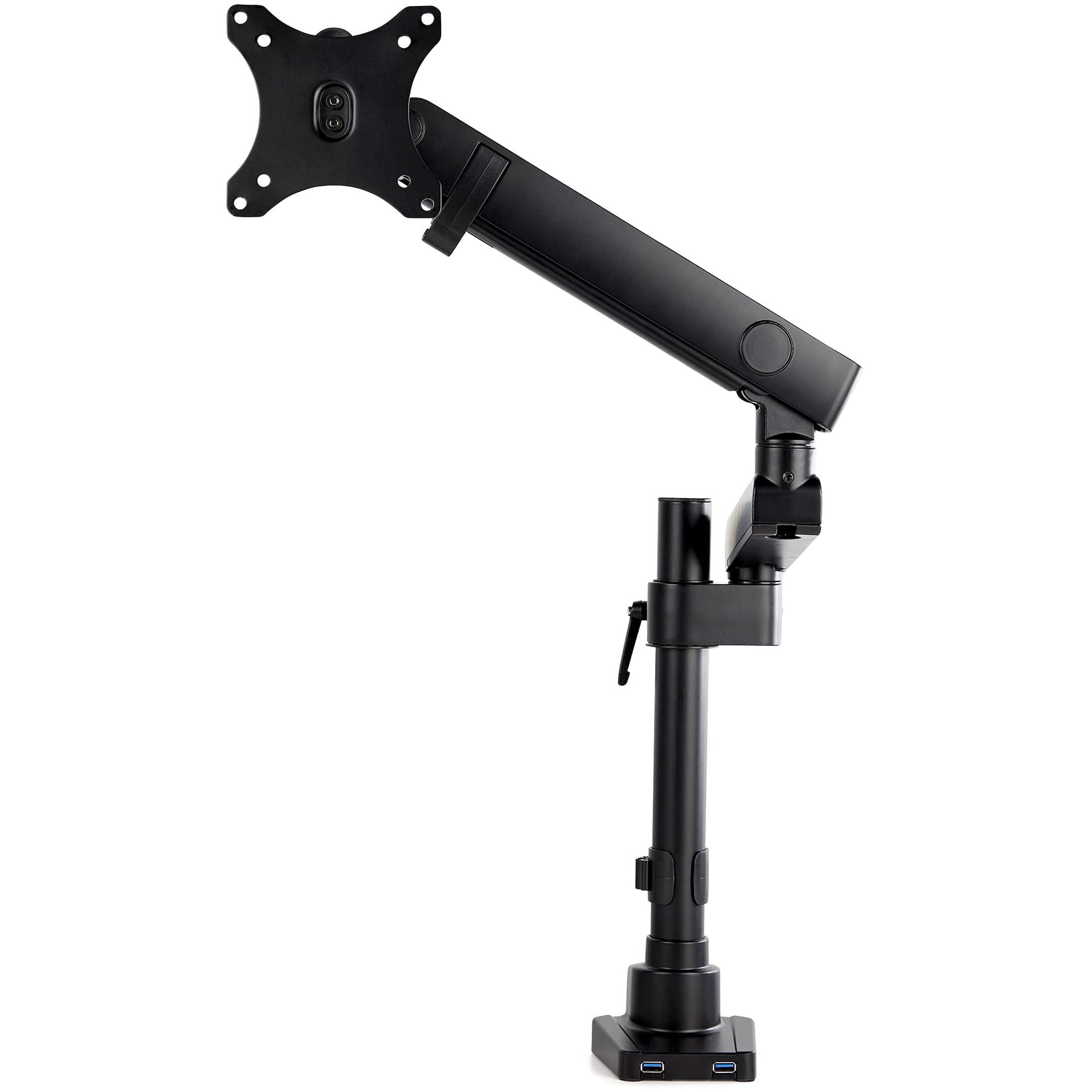 Desk Mount Monitor Arm with 2x USB 3.0 ports Pole Mount