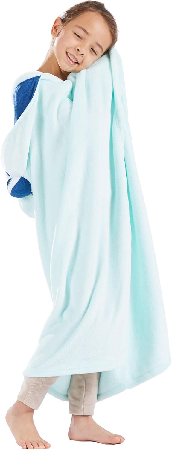 ATOZ Animal Wearable Blanket for Kids Hooded Blanket with Sleep Christmas Children Flannel Dress-Up Cozy Costume Cloak - Image 5