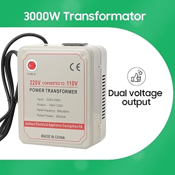 3000W Spannungswandler Transformator 220V auf 110V Step Down