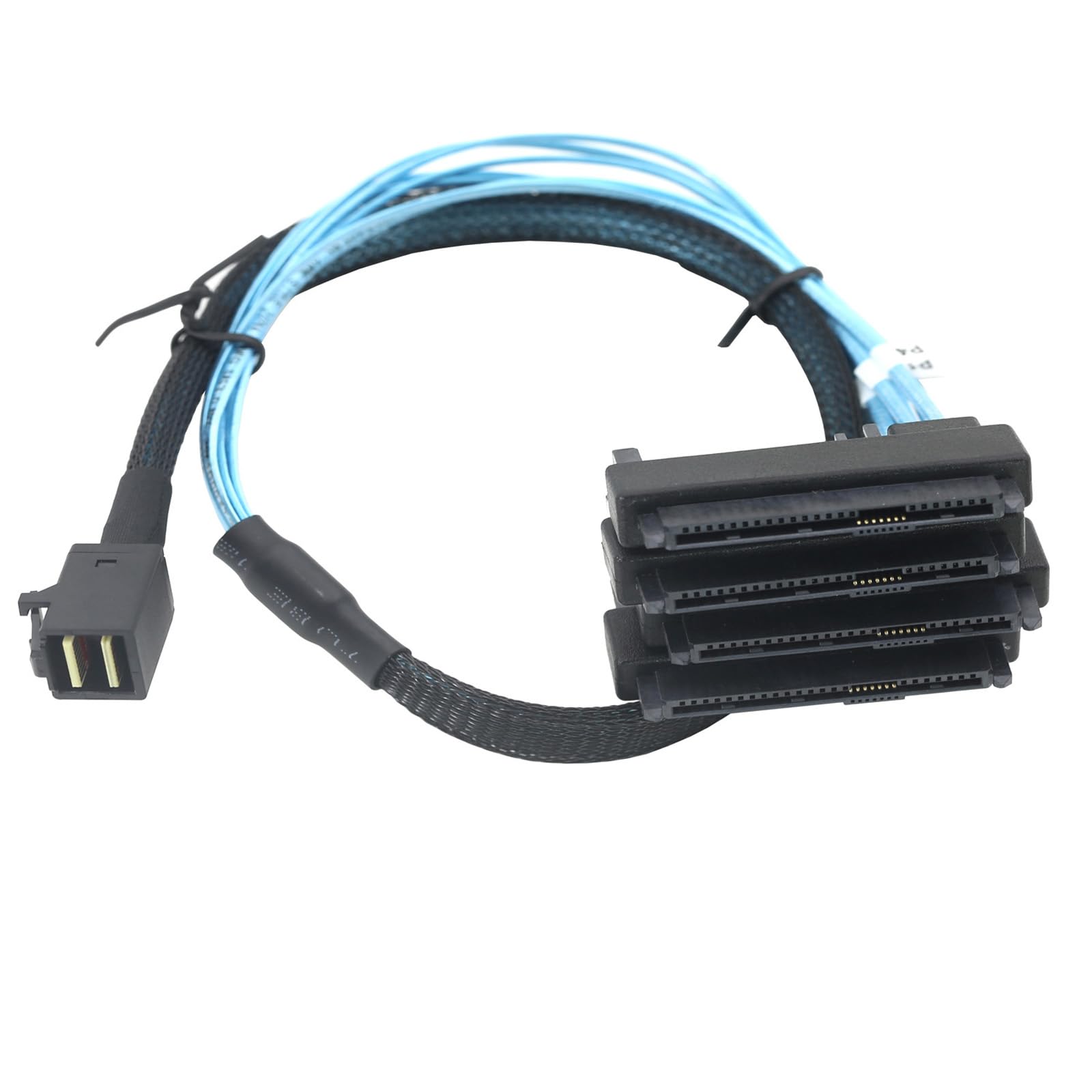 Kabel SFF-8643 na 4-kanałowy 29-pinowy SFF8482 12 Gb/s z kontrolerem złącza zasilania 15-pinowy do dysku twardego serwera