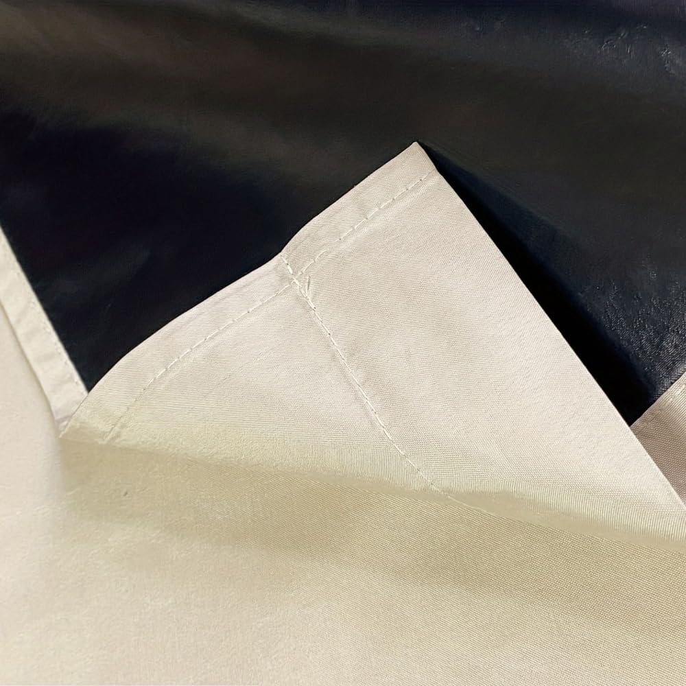 Tende Termoisolanti Morbide, Per Soggiorno E Camera Da Letto Moderne Tende Per La Privacy E Bloccare La Luce Elegante Complemento D'arredo,2 Pannelli-Black||W52*L72/132 * 183cm