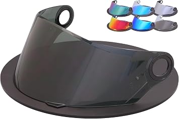 Compatible with LS2 FF358 FF396 FF392 Visor Replacement Motorcycle Helmet Face Shield Helmet Visor UV Protection Anti-Scratch Windproof Smoke