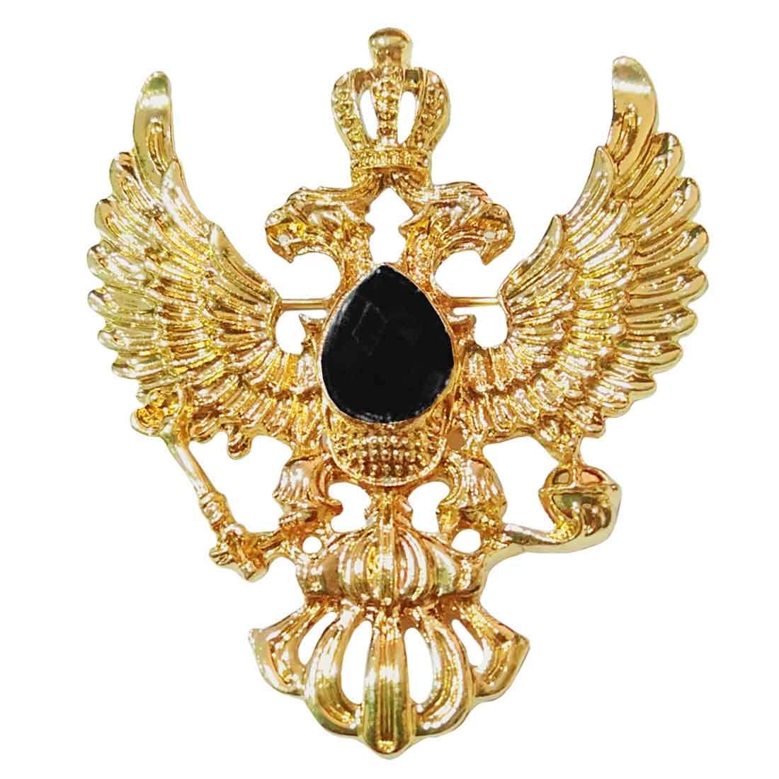 Mens Suit Black Rhinestone Crystal Label Pin Gold Black Brass Crystal Brooch For Men And Women-image-0